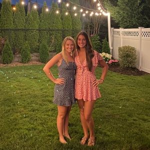 Abercrombie Blue White Polka Dot Dress XSP